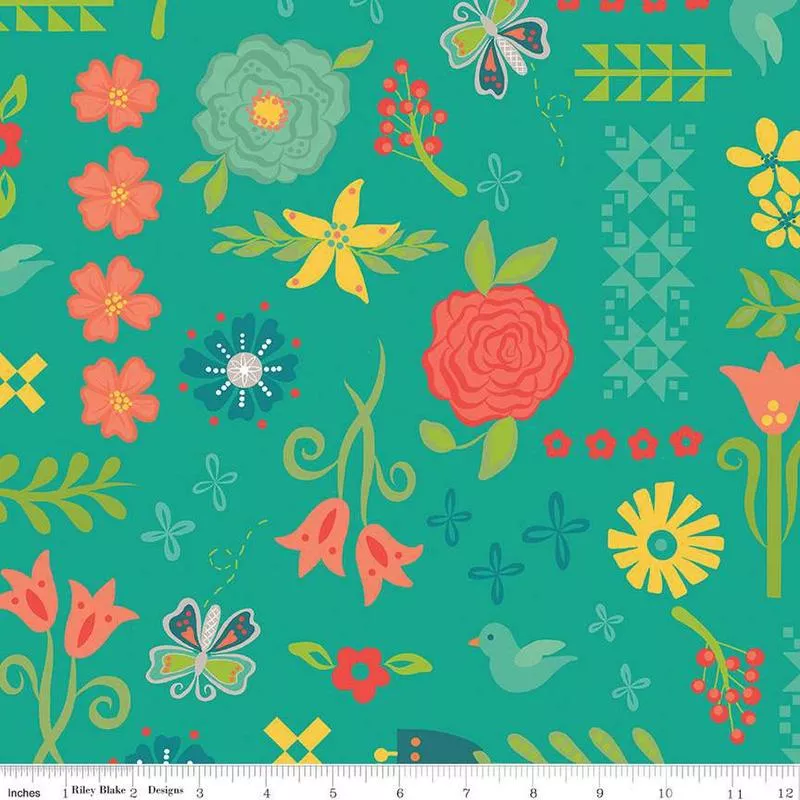 108″ Gingham Cottage – Wide Back – Teal