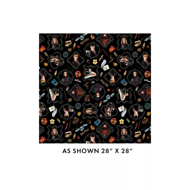 108-wide-harry-potter-magic-black-15220w12b-benartex 108″ Wide Harry Potter Magic Black – 15220W12B – Benartex