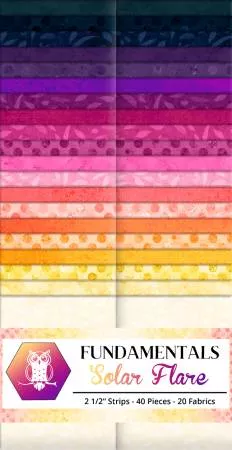 2-5in-strips-fundamentals-solar-flare-40pcs-solarflare-25-by-white-owl-textiles 2.5in Strips Fundamentals: Solar Flare 40pcs - SOLARFLARE-25 by White Owl Textiles