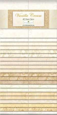 2.5in Strips Vanilla Cream 40pcs - Q842-4-842 by Wilmington Prints