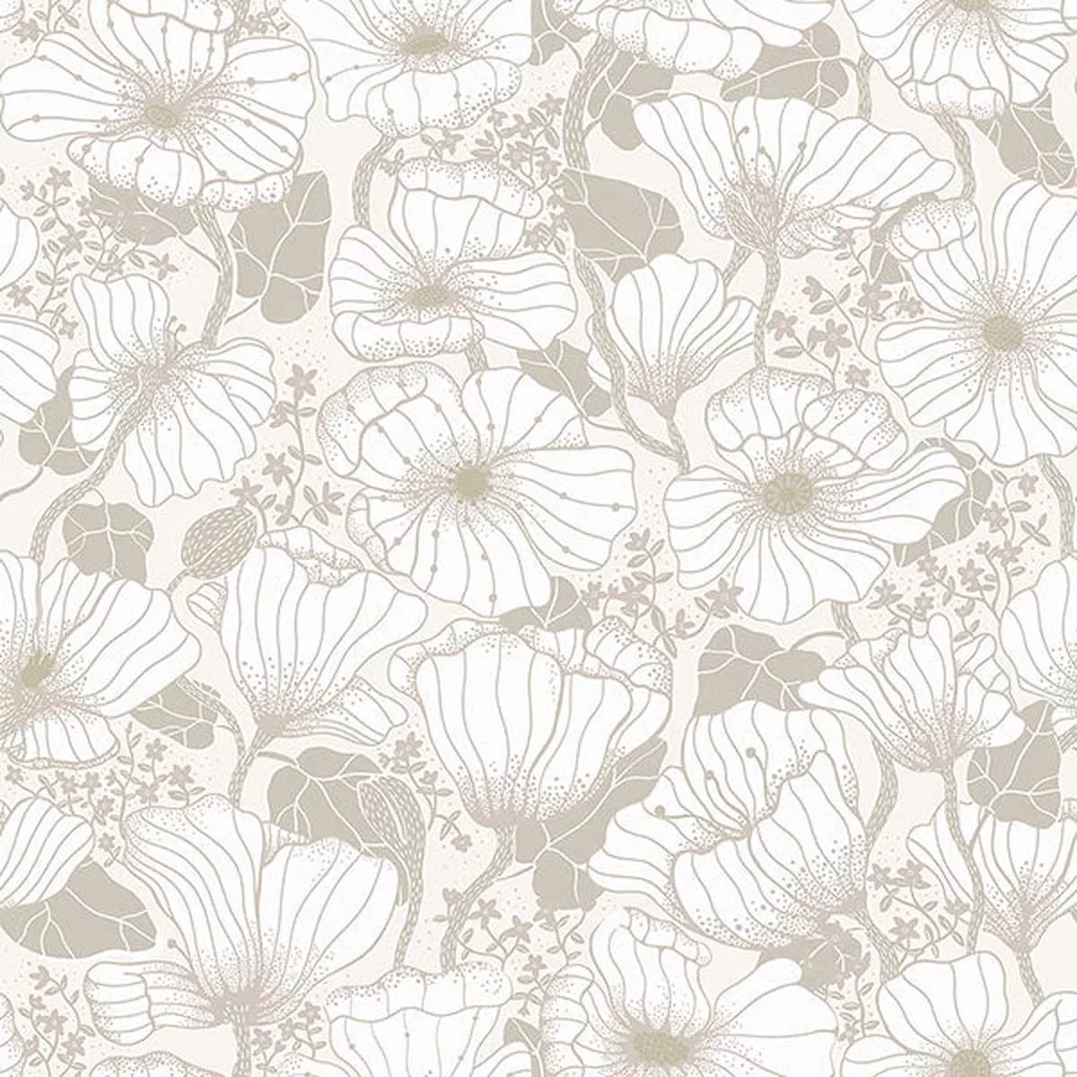 2932-65109-matilda-grey-poppy-fields-wallpaper 2932-65109 Matilda Grey Poppy Fields Wallpaper