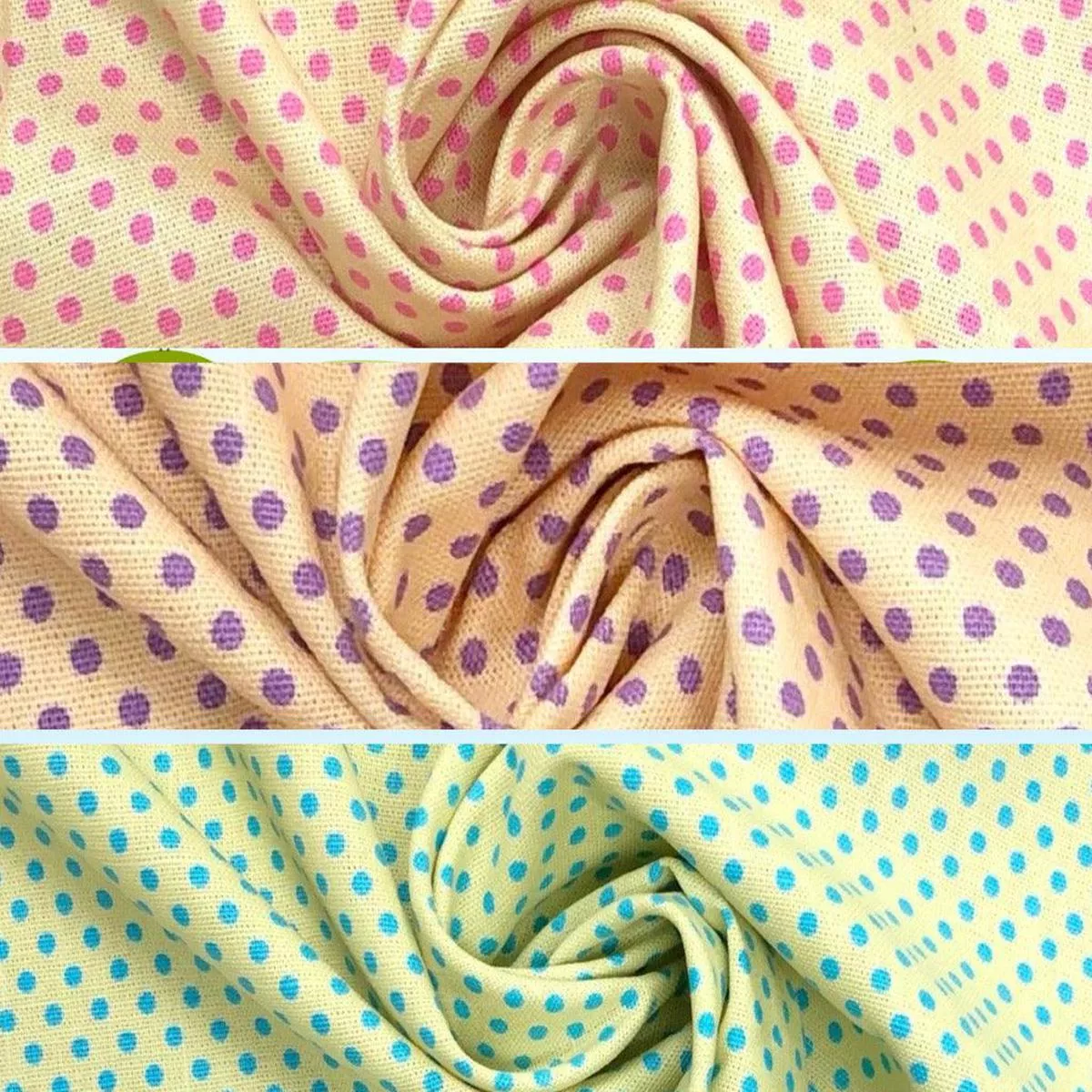 3mm-polka-dot-cotton-canvas-fabric 3mm Polka Dot Cotton Canvas Fabric