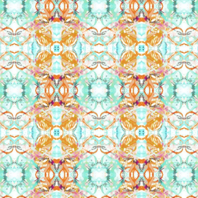 411-coral-blush-turquoise-wallcovering 411 Coral Blush Turquoise Wallcovering