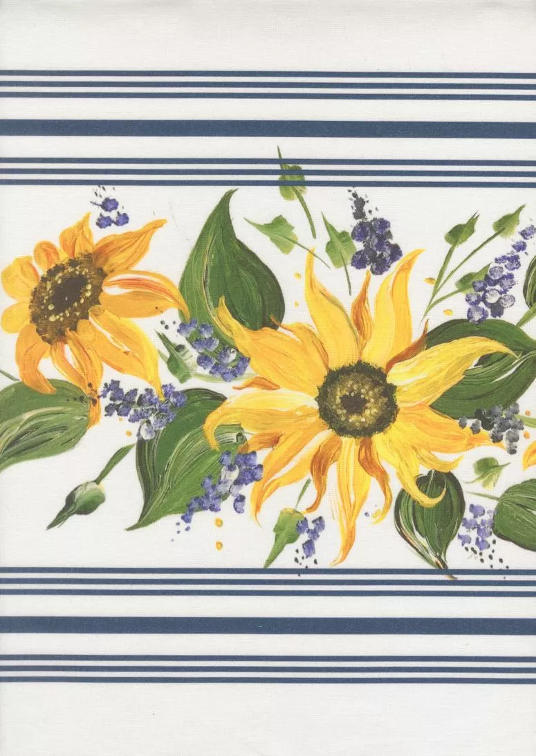 992-350-18-summer-solstice-white-sunflower-toweling 992 350 18" Summer Solstice White Sunflower Toweling