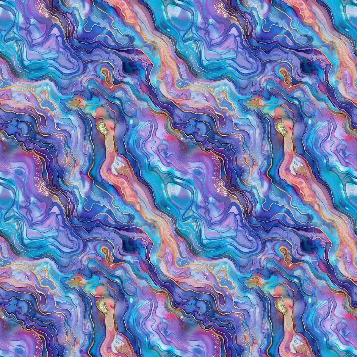 Abalones Pattern 9 Quilting Cotton Fabric