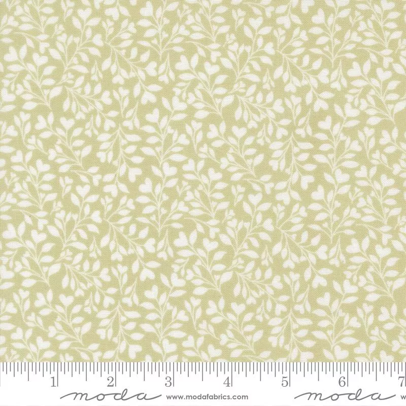 Abide Hearts and Leaves Light Green 18794 15