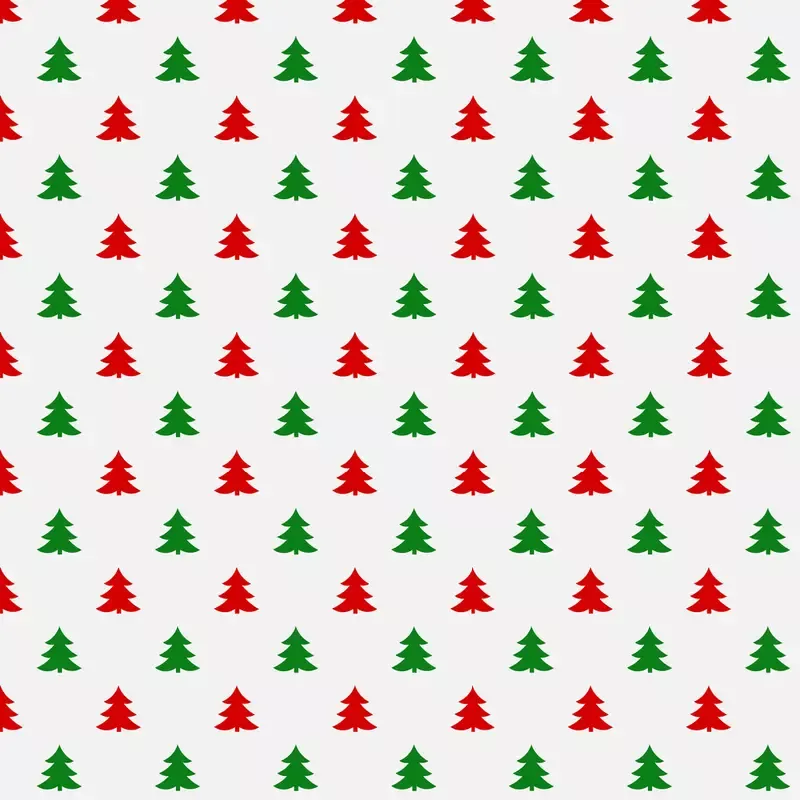 all-over-christmas-tree-fabric-red-green All Over Christmas Tree Fabric – Red/Green