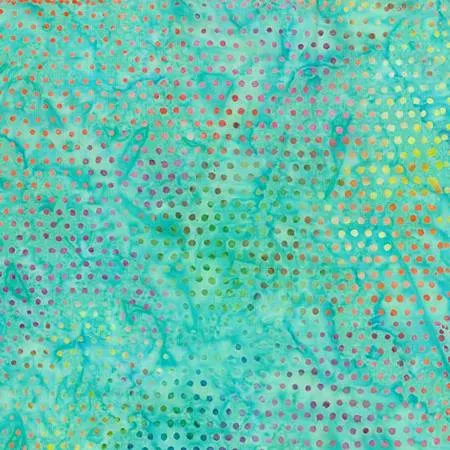 Aquamarine Jewel Spot Batik Repeat