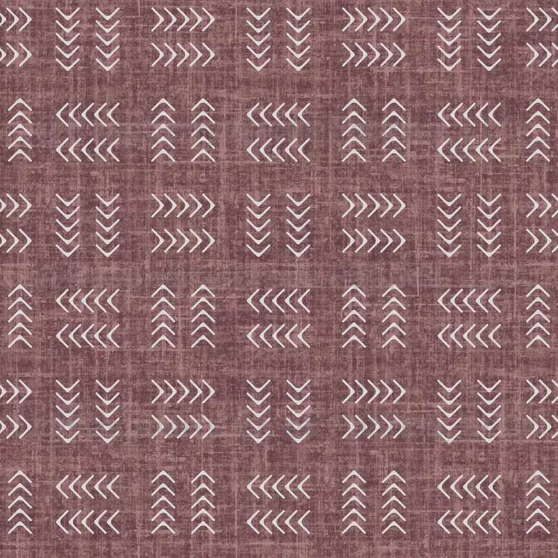 Arrows on Gray Red Linen