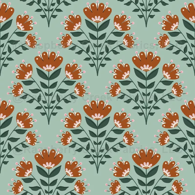 Art deco floral