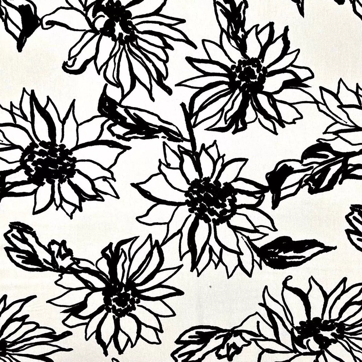 arty-blooms-linen-viscose-fabric Arty Blooms Linen Viscose Fabric