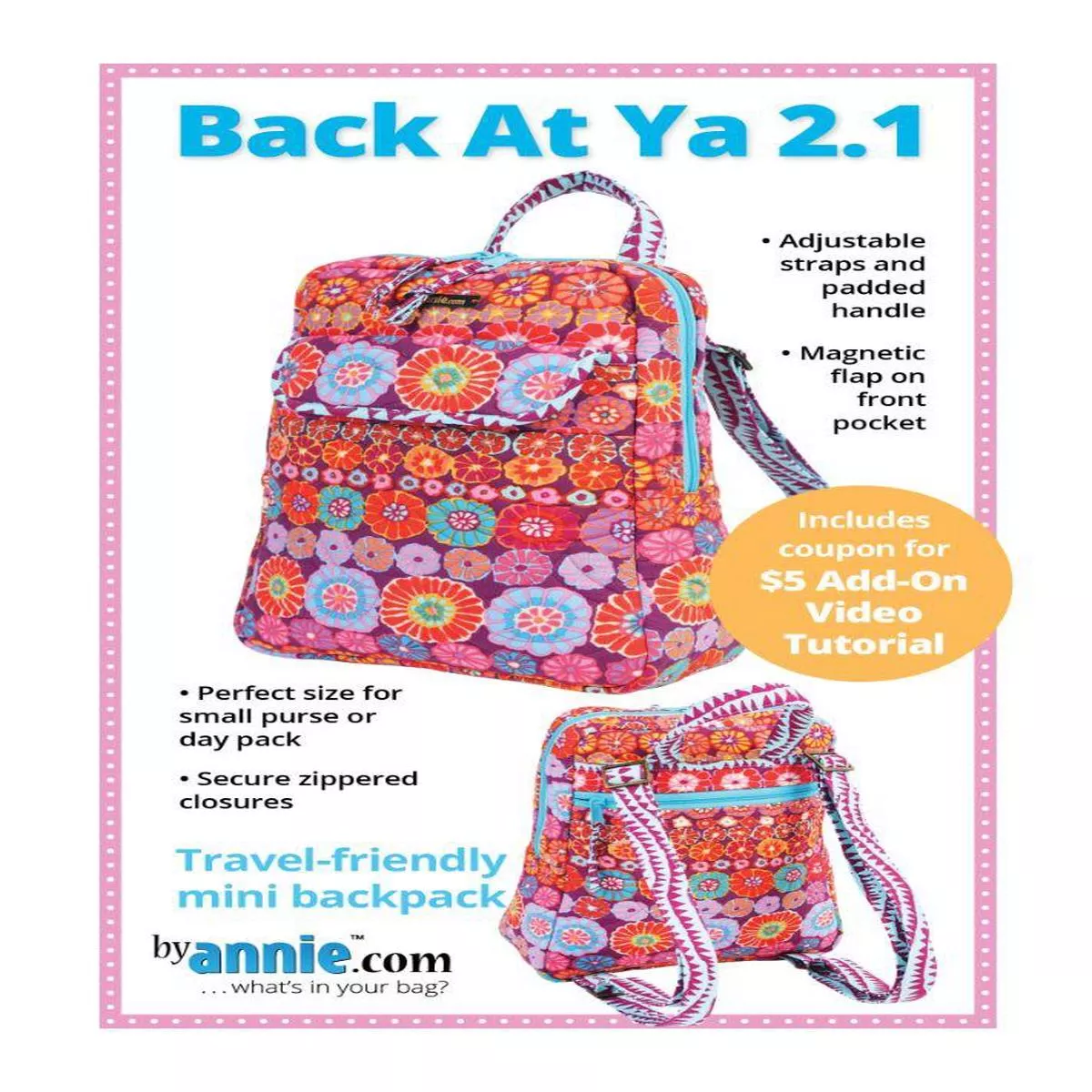 Back At Ya 2.1 Bag Pattern ByAnnie