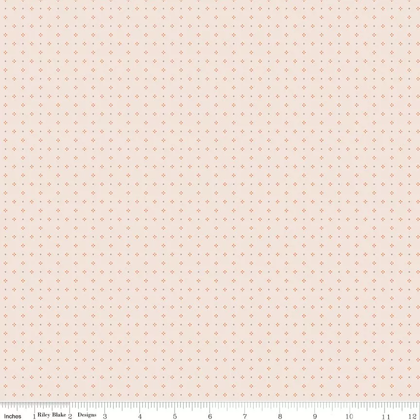 bee-dots-thelma-pumpkinriley-blake-14182-pumpkin Bee Dots Thelma PumpkinRiley Blake 14182-PUMPKIN