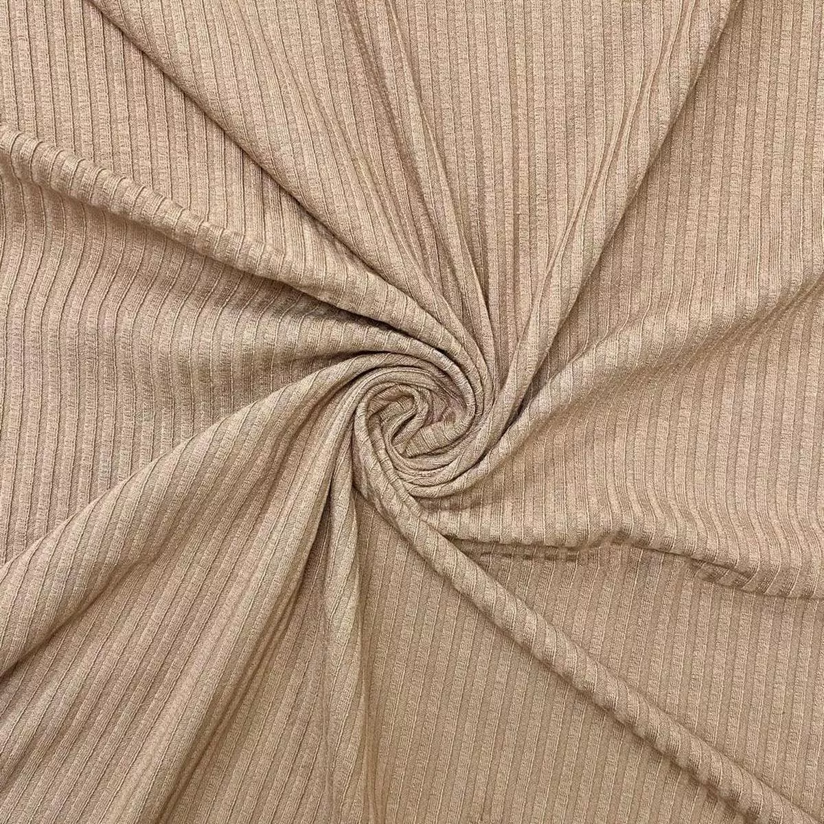 beige-striped-ribbed-jersey-fabric Beige Striped Ribbed Jersey Fabric
