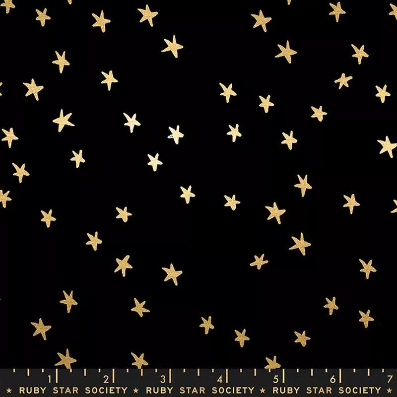 black-goldstarry-by-ruby-star-society-moda-1-4-yard Black-GoldStarry by Ruby Star Society for Moda (1/4 yard)