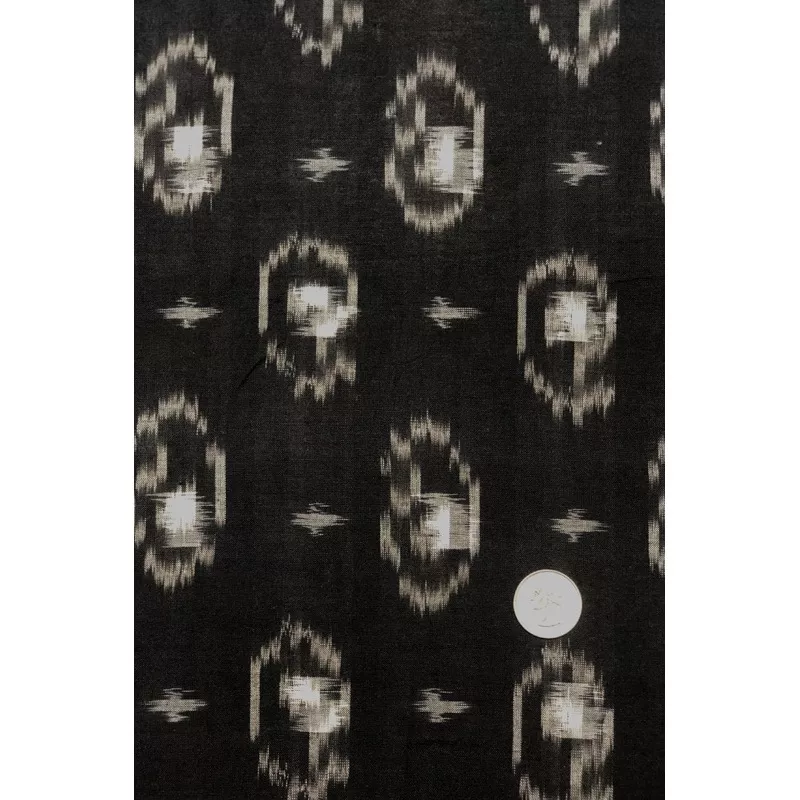 black-white-144-cotton-ikat Black/White 144 Cotton Ikat