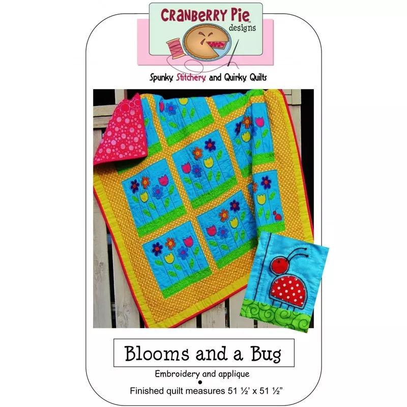 blooms-bug-quilt-pattern-by-cranberry-pie-designs Blooms and a Bug – Quilt Pattern by Cranberry Pie Designs