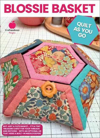 blossie-basket-includes-quilt-as-you-go-template Blossie Basket - Includes Quilt As You Go Template
