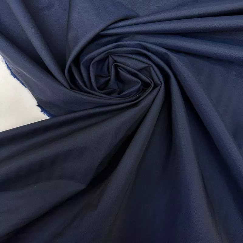 Blue-Black Virgin Wool Woven