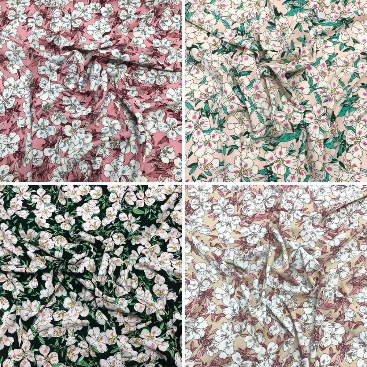 blushing-cartoon-flowers-crepe-fabric Blushing Cartoon Flowers Crepe Fabric