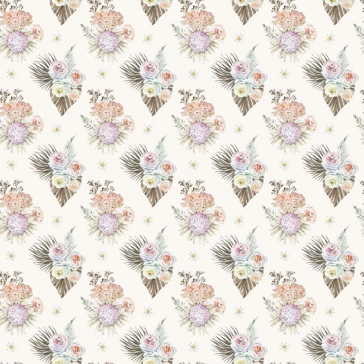 boho-floral-pattern-5-fabric Boho Floral Pattern 5 Fabric