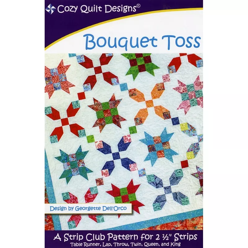 bouquet-toss-quilt-pattern-by-cozy-quilt-designs Bouquet Toss Quilt Pattern by Cozy Quilt Designs