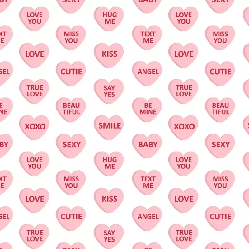 candied-heart-with-text-fabric Candied Heart With Text Fabric