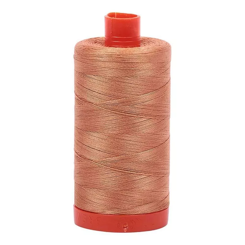 Caramel 50wt Aurifil 100% Cotton Mako Thread Large Spool 1,422 yards