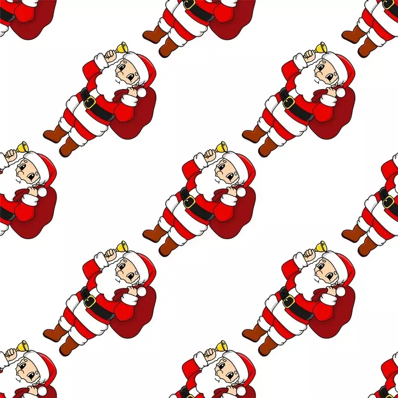 cartoon-christmas-santa-claus-fabric Cartoon Christmas Santa Claus Fabric