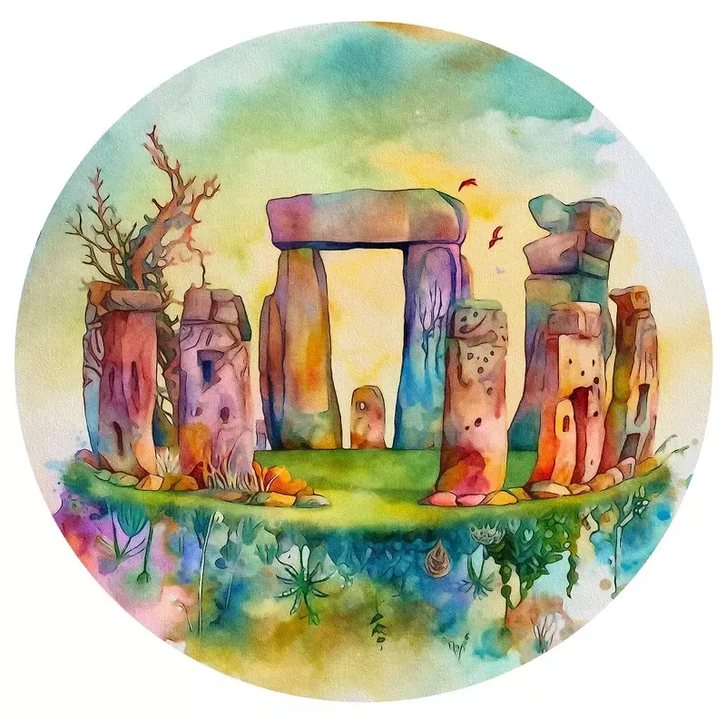celtic-dreams-stonehenge-1-fabric-panel Celtic Dreams Stonehenge #1 Fabric Panel
