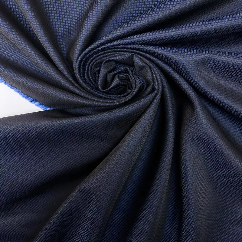 changeant-blue-black-wool-fabric Changeant Blue Black Wool Fabric