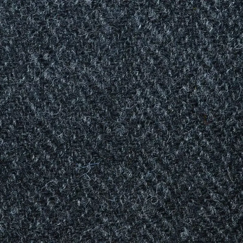Charcoal Herringbone All Wool Harris Tweed