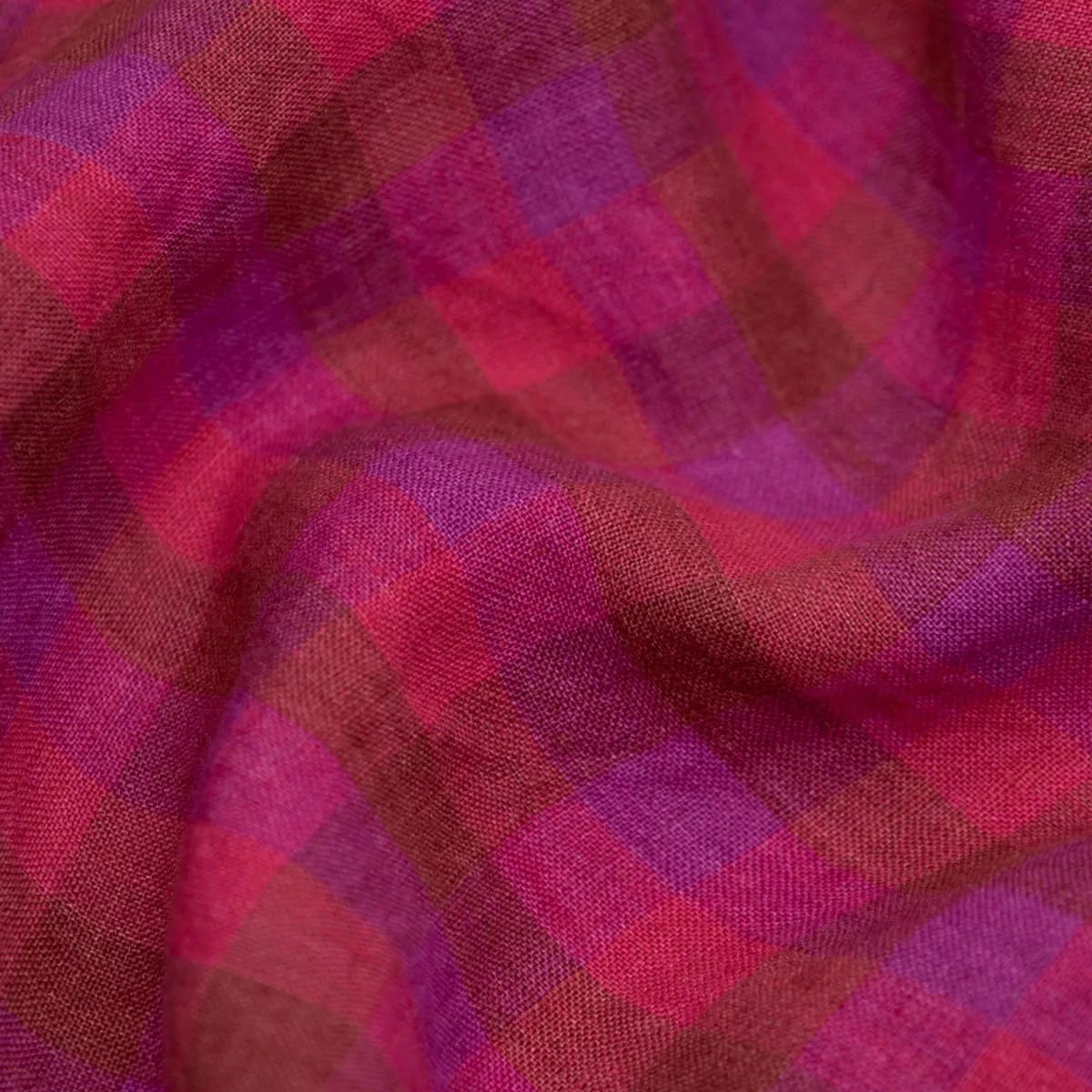 check-soft-washed-linen-dragonfruit Check Soft Washed Linen – Dragonfruit