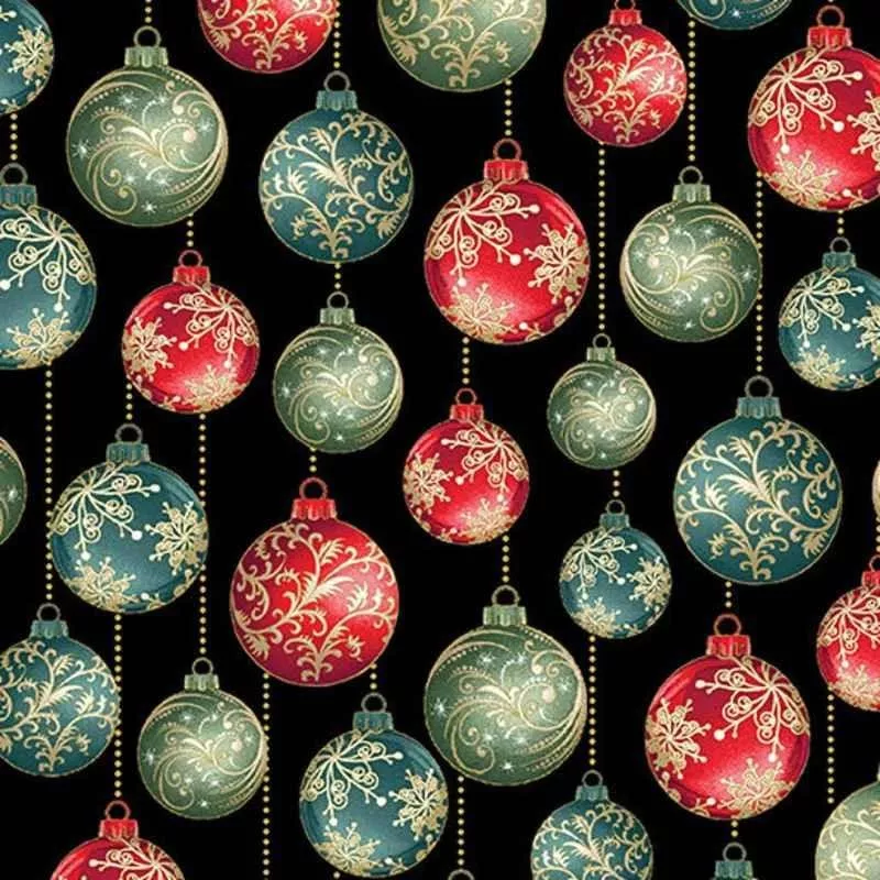 christmas-fabric-festive-medley-metallic-fabric Christmas Fabric, A Festive Medley, Metallic Fabric