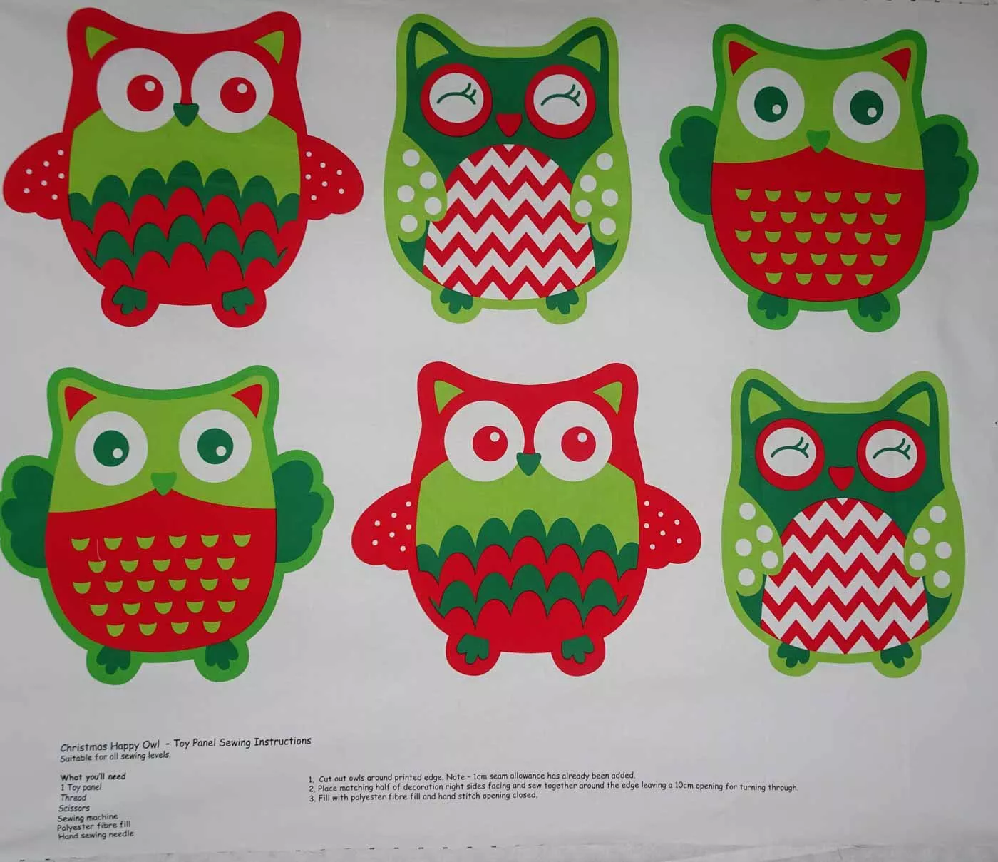 christmas-happy-owl-panel-owl-toy Christmas Happy Owl Panel (Owl Toy)