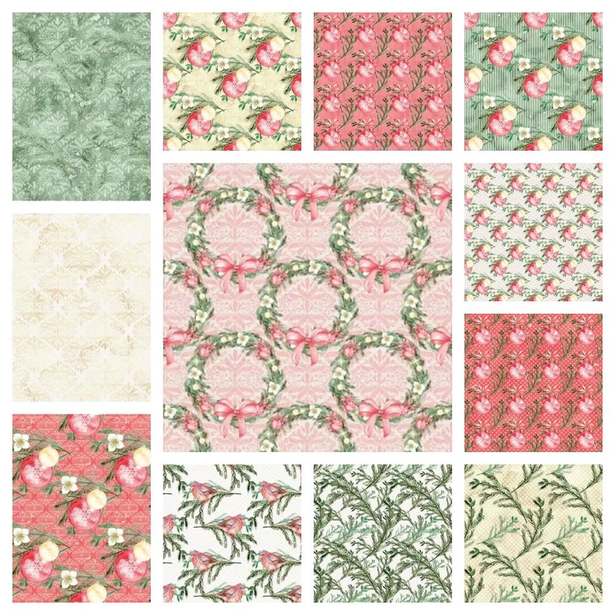 Christmas Joy Fat Eighth Bundle – 12 Pieces