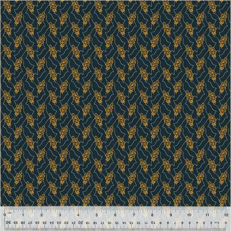 Circa: Sharp Cheddar Whistler Studios 54094-3 Indigo Verdure Cotton