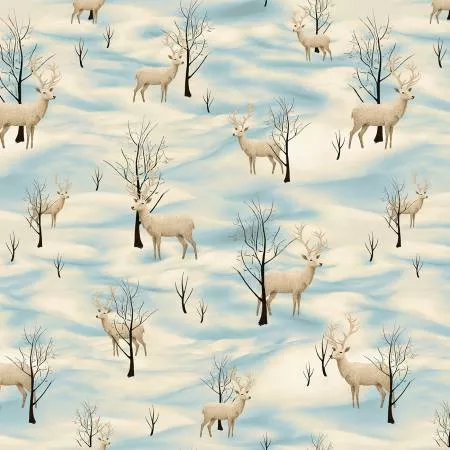 Comfort & Joy || Ivory Scenic Deer