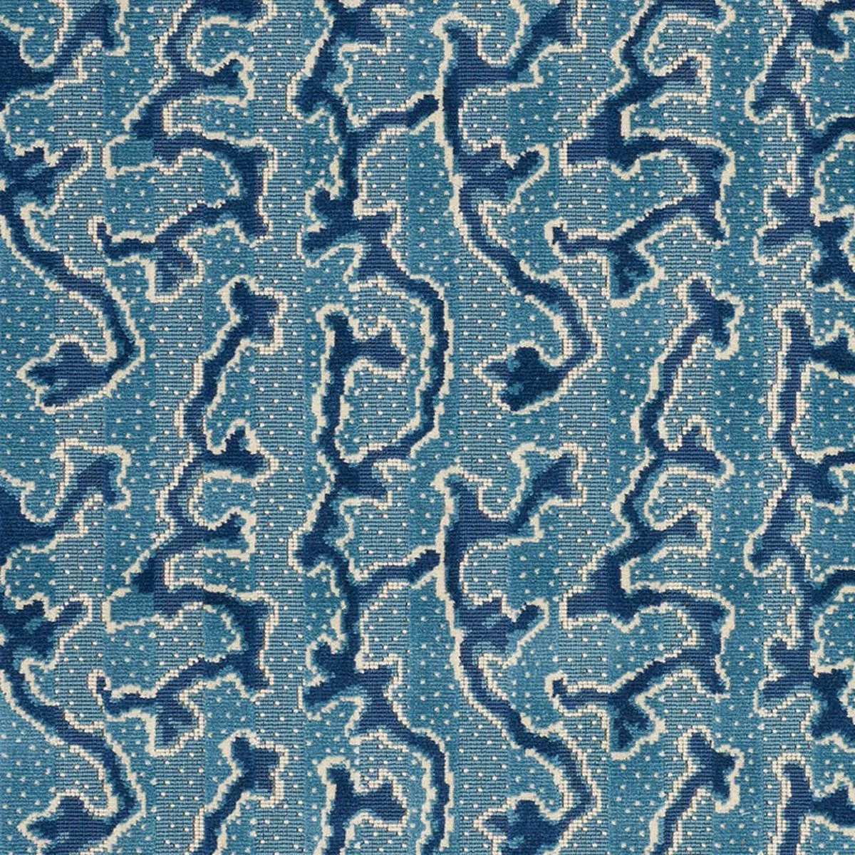 Corail Velvet Mediterranean Fabric