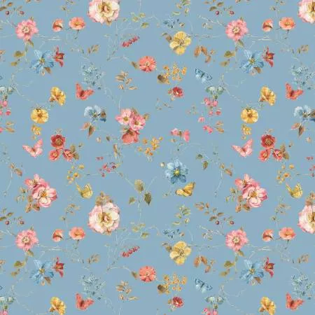 countryside-floral-blueriley-blake-14533-blue Countryside Floral BlueRiley Blake 14533-BLUE