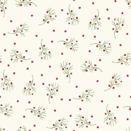 Cream Holly Berry Sprigs