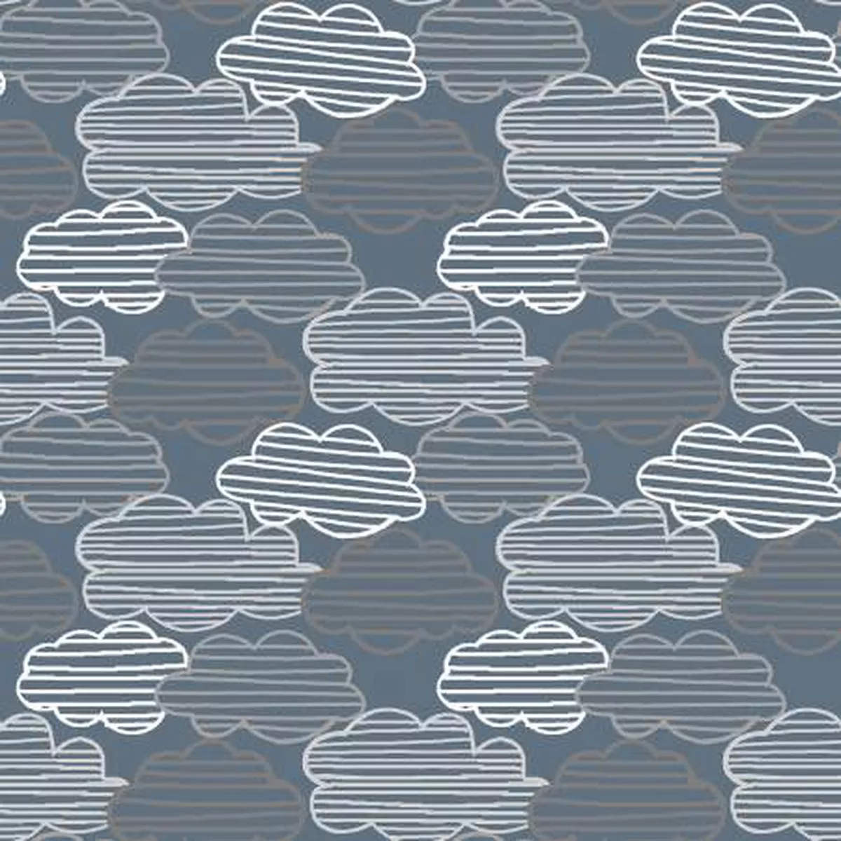 Cuddle Cubs Clouds -3 Wishes Flannel