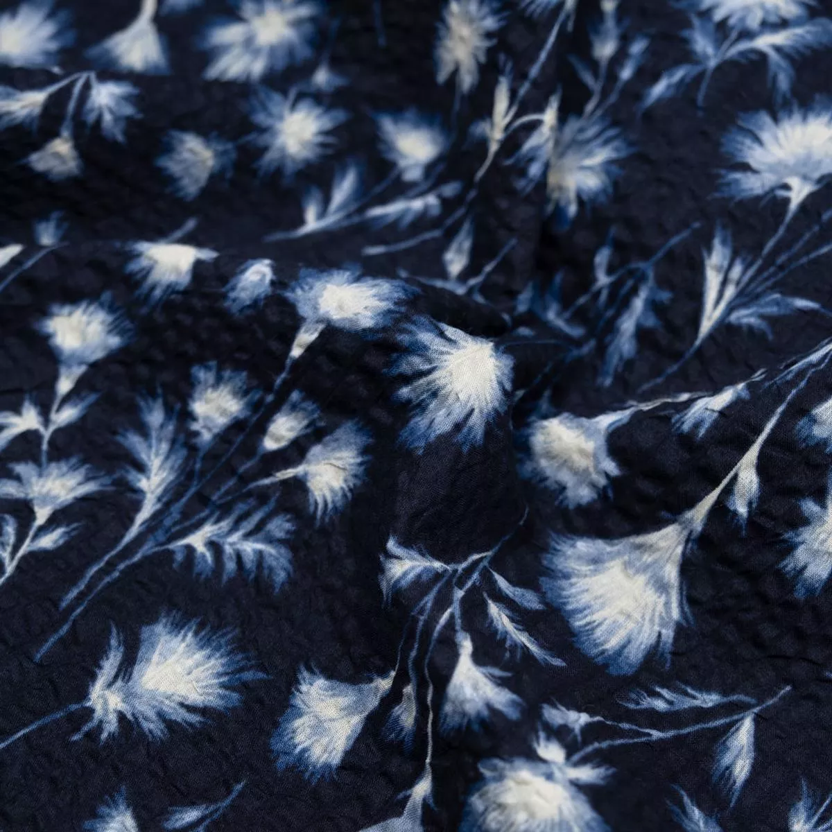 cyanotype-crinkle-cotton-indigo-ivory Cyanotype Crinkle Cotton – Indigo/Ivory