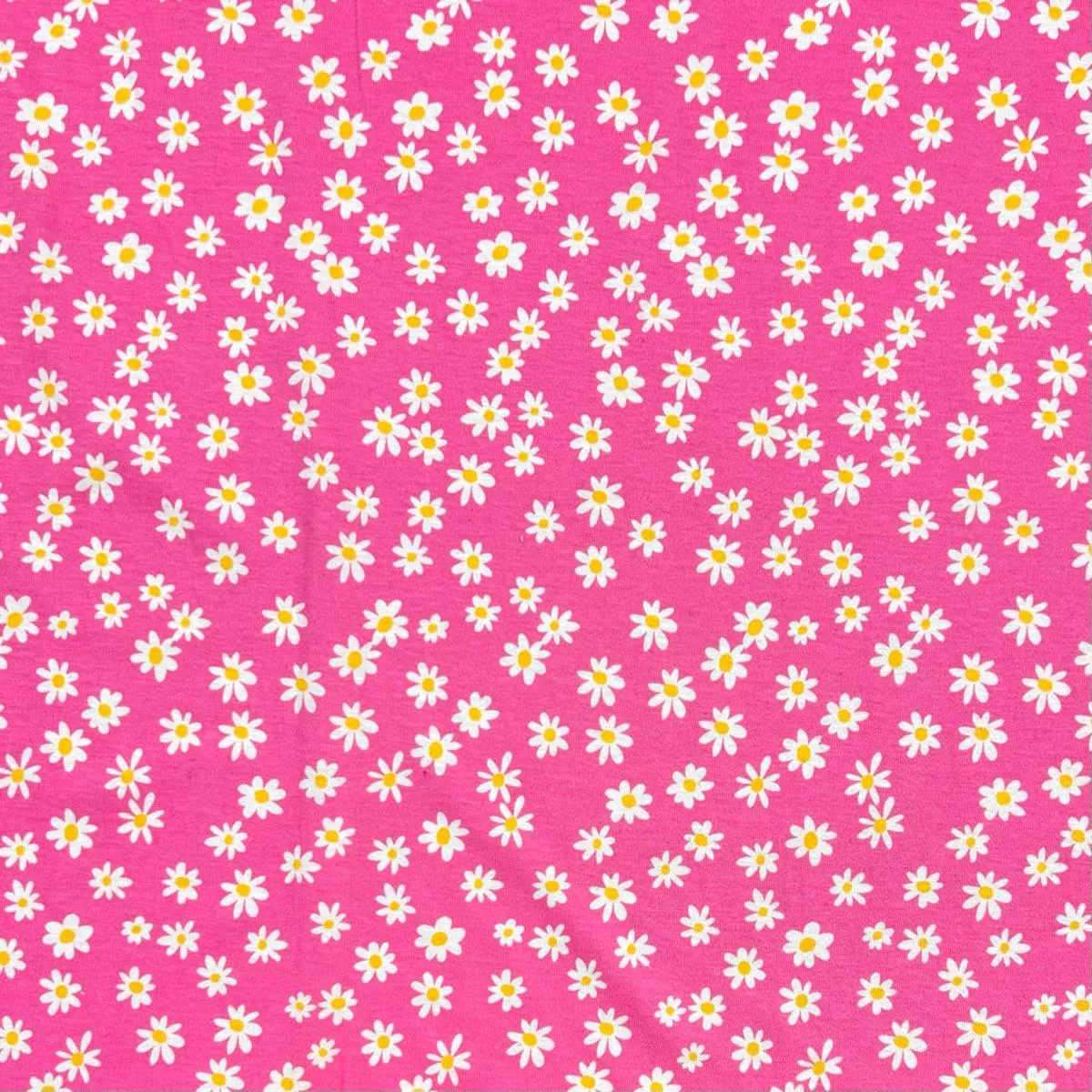 daisies-on-pink-100-cotton-jersey-fabric Daisies on Pink 100% Cotton Jersey Fabric