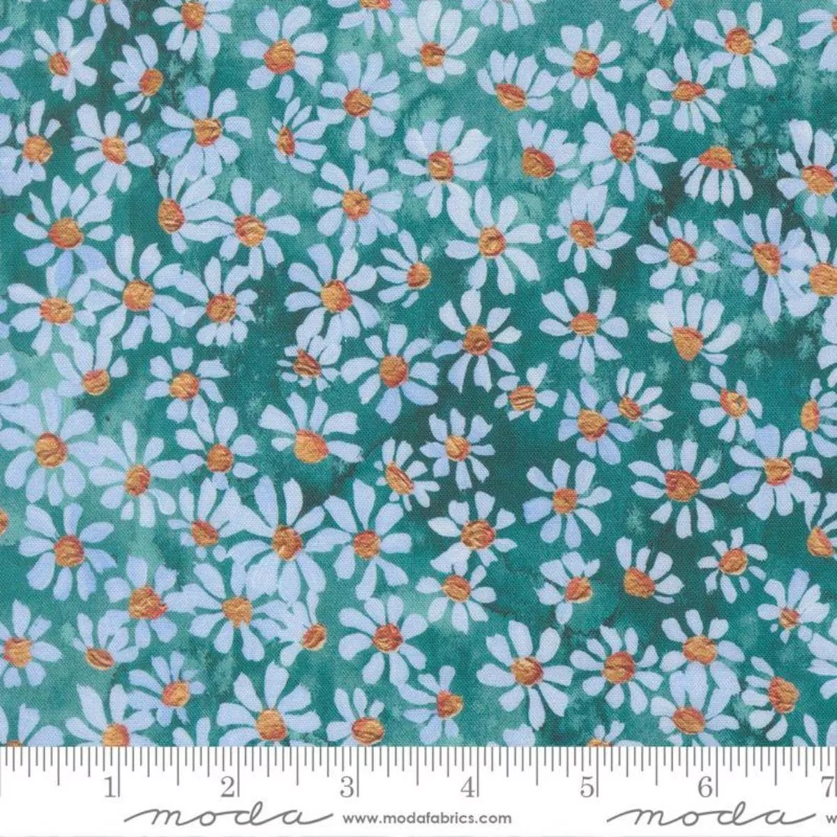 Daisy Field Turquoise by Create Joy Project