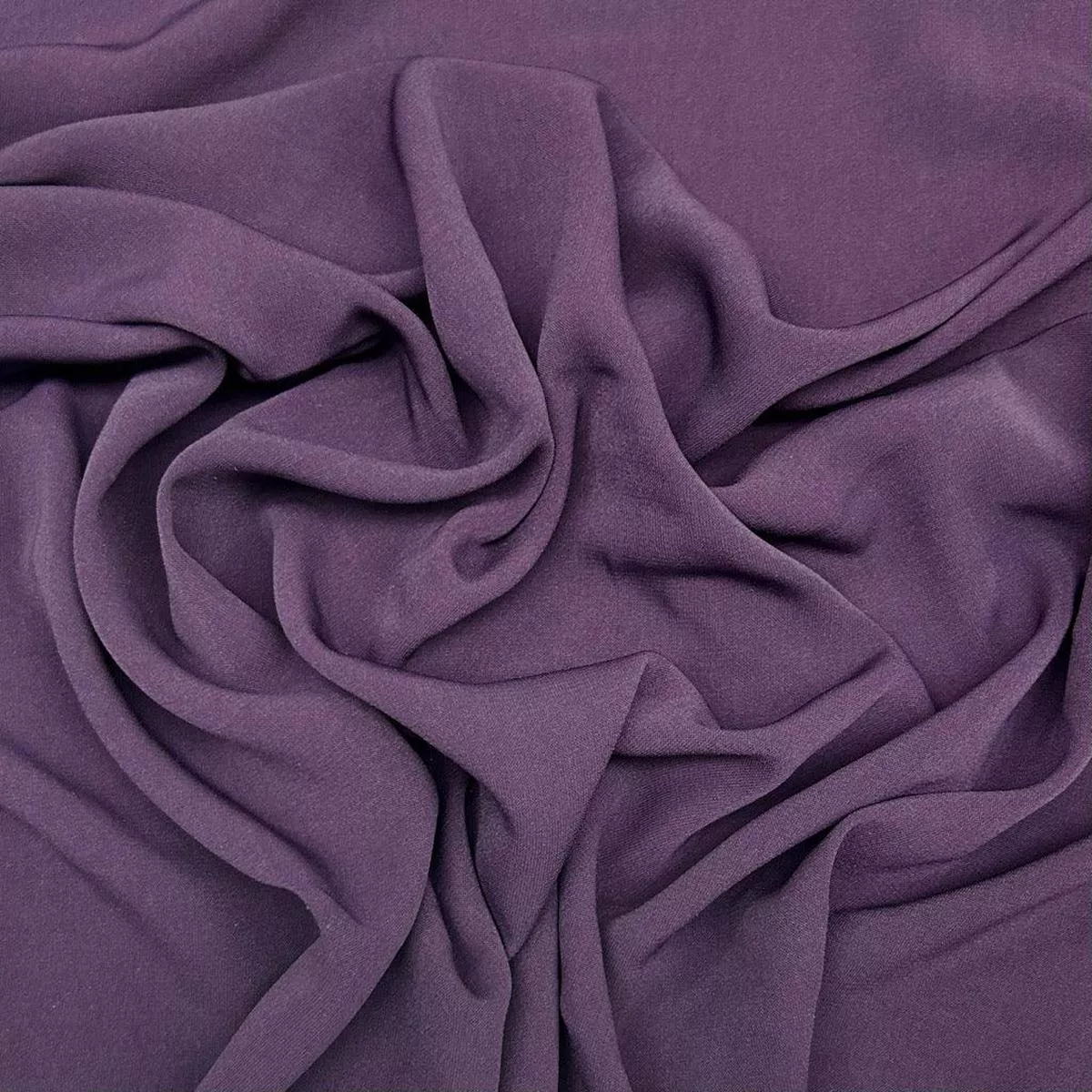 Dark Plum Soft Touch Polyester Fabric