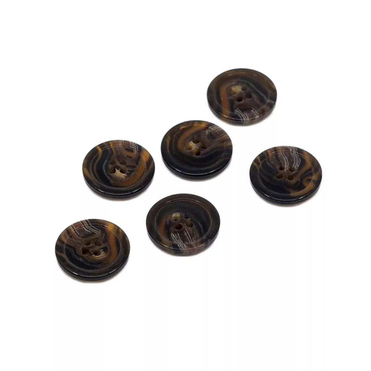 dark-tortoiseshell-22mm-buttons-set-6 Dark Tortoiseshell 22mm Buttons – Set of 6