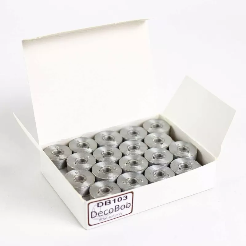 decobob-prewound-bobbins-size-l-36ct-med-grey DecoBob Prewound Bobbins Size L 36ct Med Grey