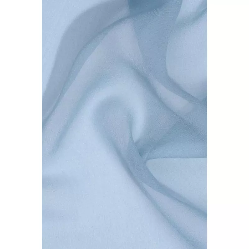 Deep Aqua Blue Silk Georgette Fabric