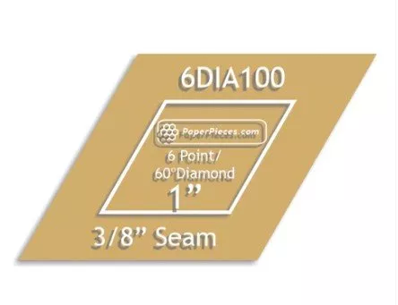 Diamond Acrylic Fabric Cutting Template 1 Inch